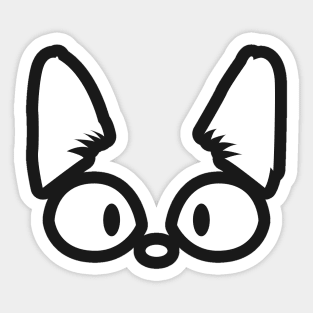 Black Cat Love Sticker